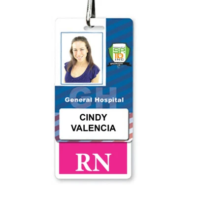 RN Vertical Badge Buddy - Hospital ID Card for Registered Nurses - Badge Buddies - Image 1 of 4