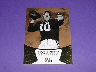 2014 Exquisite BART STARR #19 Premium College SP/75 PACKERS Alabama CRIMSON TIDE - Image 1 of 2