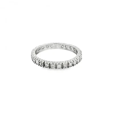 Ladies 14ct White Gold Diamond Eternity Ring - Size L - 0.68ct - Image 1 of 4