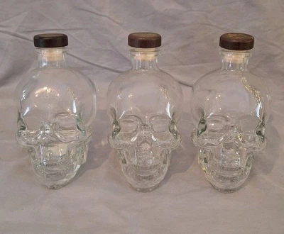 Lote de 3 botellas vacías Dan Aykroyd Crystal Head Vodka 750 ml Foto 1 de 3