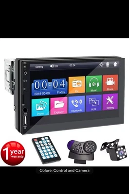 Autoradio 7 pollici 1 Din Lettore multimediale MP5 Touch Screen FM ISO - Immagine 1 di 4