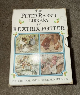 Beatrix Potter The Peter Rabbit Library Set of 12 mini BOOKS vtg (See Notes) Foto 1 de 4