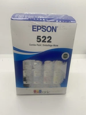 GENUINA Epson 522 EcoTank Tinta Ultra Alta Capacidad Combo Pack EXP 10/2029 Foto 1 de 3