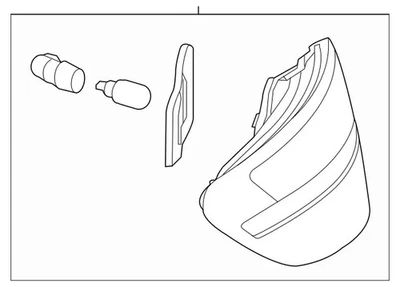 Combinación de lámpara trasera original Mercedes-Benz 172-906-00-57 Foto 1 de 2