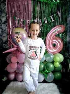Personalised Birthday Pyjamas Girls When I Wake Up I Will Be frilly and bows - Picture 1 of 18