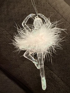 Adorno de Navidad Bailarina Transparente 4" - Imagen 1 de 4