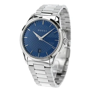 Unused GUCCI G-Timeless YA126440 Blue Stainless Steel Unisex Watch in Box - Picture 1 of 5