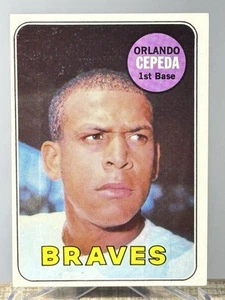 1969 Topps #385 Orlando Cepeda Atlanta Braves HOF - Picture 1 of 3