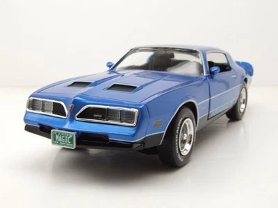 Pontiac Firebird Formula 1978 Blu Modellino Auto 1:18 Auto World - Immagine 1 di 4