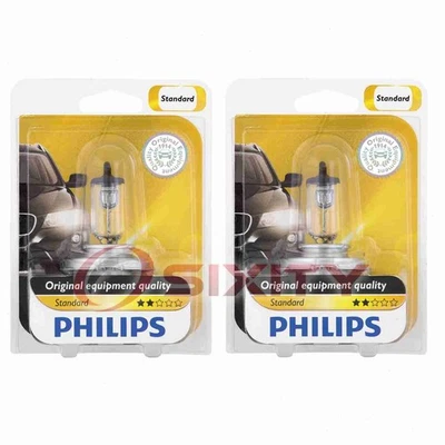 2 pc Philips High Low Beam Headlight Bulbs for Dodge Atos Attitude H100 H100 ts - Image 1 of 4