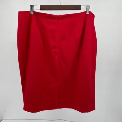 Talbots Women's Size 18 Plus Pencil Skirt Red Wool Blend Career Business - Image 1 of 4