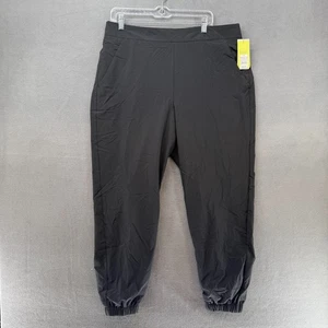 All In Motion Jogger Mens XL Black Lined Woven High Rise Relaxed Fit Pockets NWT - Picture 1 of 20
