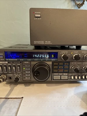 KENWOOD TS-430S Power Supply PS-430 Mic MC-42S  100W HF Ham Radio Transceiver - Image 1 of 4