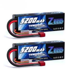1/2 Units Battery 2S 7.4V 100C 5200mAh with Connector for RC Car Models Parts - Picture 1 of 11