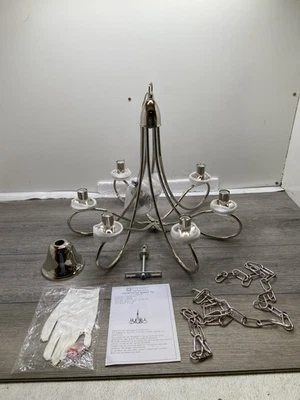 Elegant Lighting 1452D22PN Lyndon 24" Wide 6 Light Chandelier - Image 1 of 2