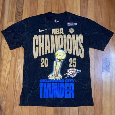 OKC Thunder Nike Tee Won for the City NBA Shirt All-Over Confetti Limited Small - Image 1 of 4