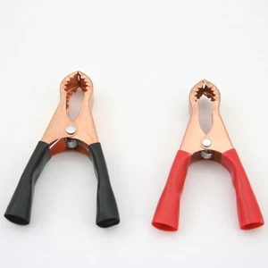 2x Abrazaderas de polo Abrazaderas de batería Pinzas de carga Cargador de batería (T30) - Imagen 1 de 3