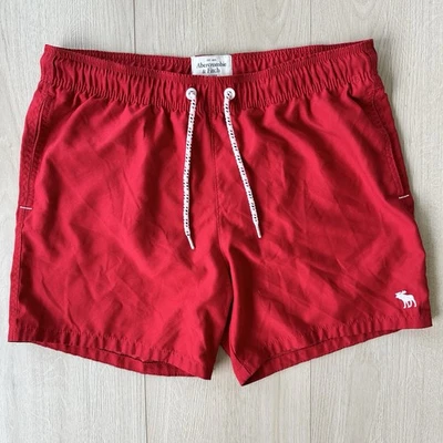 Vintage Abercrombie & Fitch Swim Trunks Shorts Men's XL Red Lined Y2K - Image 1 of 4