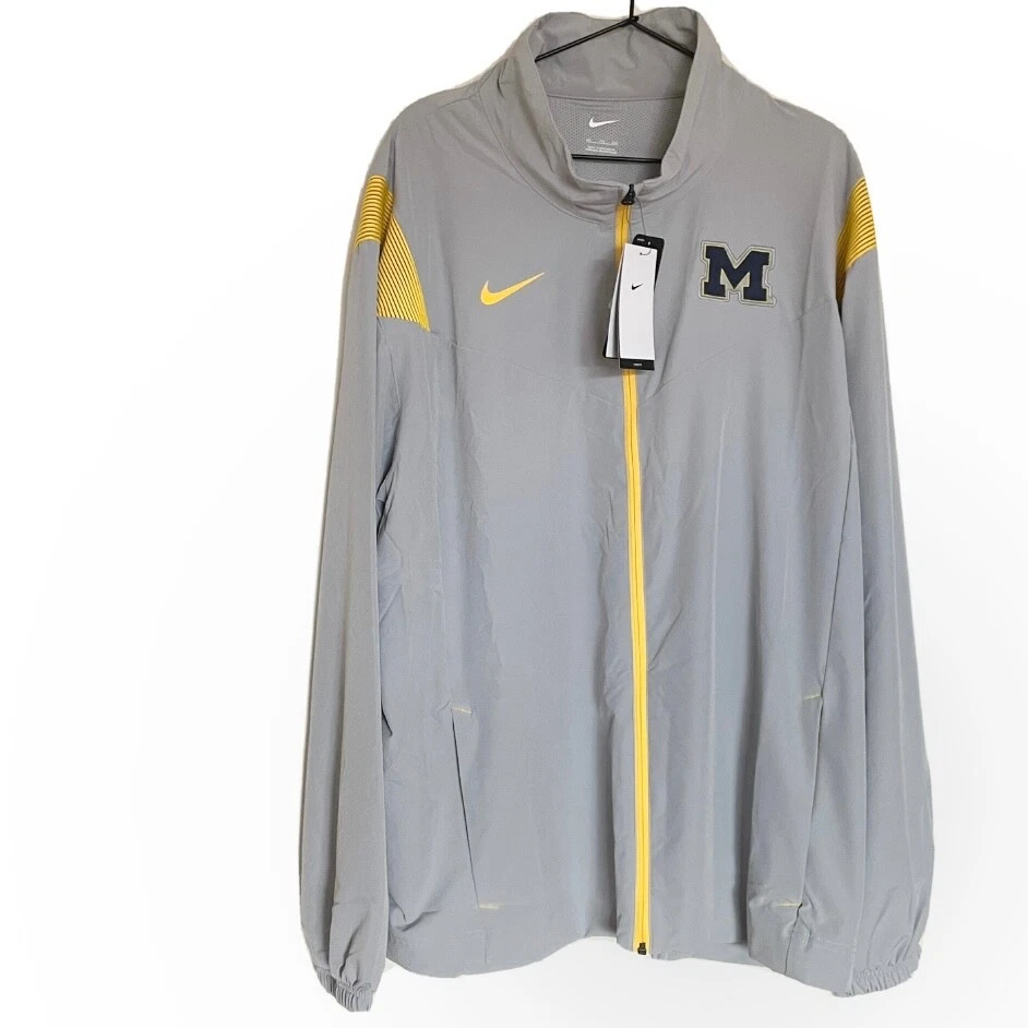 Nike Michigan Wolverines Football On-Field Sideline Jacket DN6238-007 Size XL