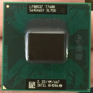 Intel Core 2 Duo T7600 2.33 GHz Dual-Core SL9SD Socket M Mobile CPU Processor - Picture 1 of 2