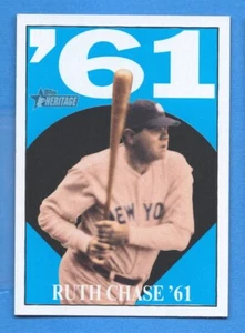 Topps Heritage Ruth Chase 61 #3 2010 Babe Ruth Yankees - Imagen 1 de 1