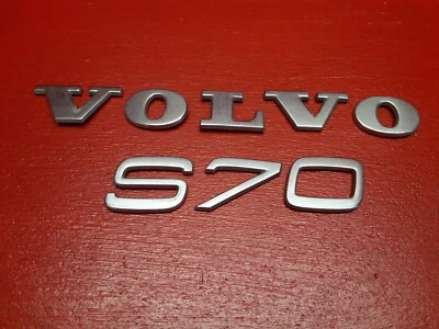 1998 1999 2000 Volvo S70 Rear Trunk Lid Letter Logo Badge Nameplate Emblem Set - Image 1 of 4