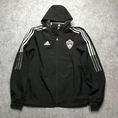 Adidas Colorado Rapids дождевик мужчин средний M черный игрок команды Primegreen MLS - Изображение 1 из 4