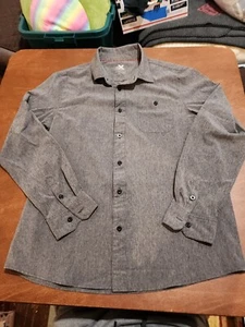 Zero Exposure Travel Series Men's LARGE L/S Gray Button Down Shirt EUC. GB12 - Picture 1 of 10