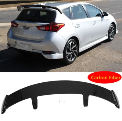 52" Rear Trunk Window Roof Spoiler Wing Lip Carbon Fiber For Toyota Corolla iM - Imagem 1 de 4