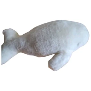Peluche de ballena beluga blanca Sea World 1989 vintage 11 pulgadas hecho en Taiwán - Imagen 1 de 6
