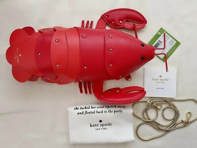 NWT Kate Spade PXRU8785 Shore Thing Red Lobster Crossbody Bag Purse Picnic Rare - Image 1 of 4