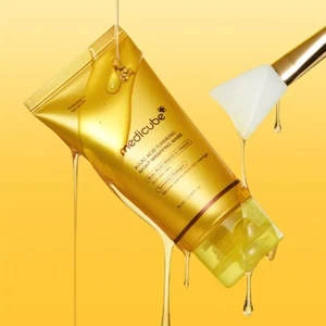 MEDICUBE Kojic Acid Turmeric Night Wrapping Mask 75ml + Brush Vitamin C Retinol - Picture 1 of 13