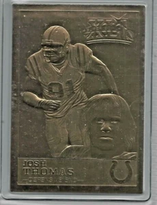 Josh Thomas 2007 Danbury Mint Colts Super Bowl 41 XLI 22kt Gold Card - Picture 1 of 1