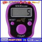 0-99999 LCD Finger Counter LED Luminous Electronic Tally Counter (Purple)