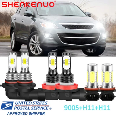 Combo de faros antiniebla Hi-Lo para Mazda CX-9 2013-2015 9005 H11 H11 LED Foto 1 de 4