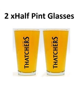 Thatchers Half Pint Glass (2pc) Thatchers Glass Thatchers Glasses  Thatchers - Picture 1 of 2