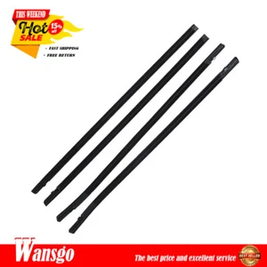 Weatherstrip Window Moulding Trim Seal Belt 4Pcs For Honda Civic Sedan 2016-2019 - Picture 1 of 9