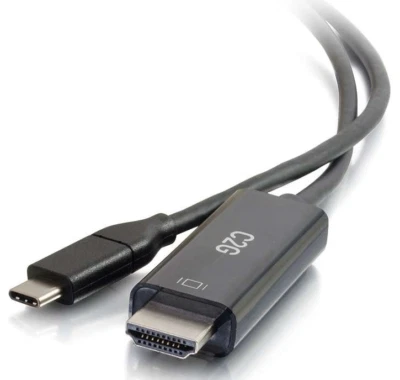 10FT C2G USB-Typ-C-Stecker auf HDMI-Stecker Adapterkabel - Schwarz  - Bild 1 von 4