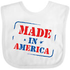 Inktastic Made In America Baby Bib American Red White Blue 4th July Patriotic