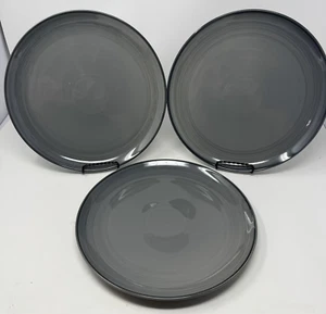 Royal Doulton 11.5” Ellen Degeneres Grey love Dinner Plates Set Of 3 - Picture 1 of 7