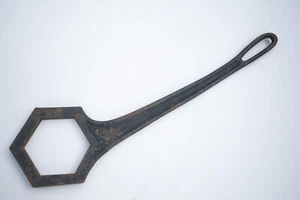 Grande chiave antica per mozzo ruota (UE1/JSF6) 1 1 1/4 3&3/8" 20" manovella spin off - Foto 1 di 9