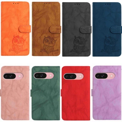 Case for Google Pixel 10 9A 9 8 8A 7 7A 6A 6 Luxury Owl Wallet Case Phone Cover - Image 1 of 4