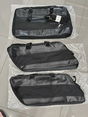 Harley Davidson Touring CVO Cuero Tour-Pak + Alforja 3 piezas Forro Bolsas de Viaje Foto 1 de 4