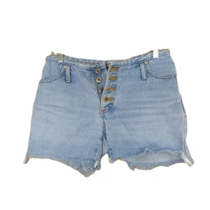 Vintage No Excuses Jeans Shorts Button Fly Faded Denim Cut Off W 28 Größe 3/4 - Bild 1 von 6