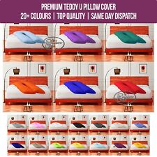 Maternity Pregnancy Support Teddy Fleece Pillow Case 9FT U Body Bolster Cover
