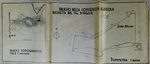Colonie concessione rilievo topografico Dessiè Etiopia 1938 - Picture 1 of 1