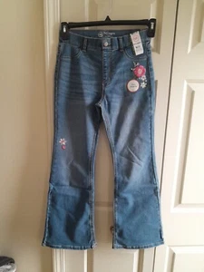 Wonder Nation Medium Washed Pull-on Denim Flare Leg Jeggings Size 14-16 New - Picture 1 of 7