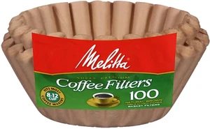 Melitta Basket Coffee Filters Natural Brown Unbleached 100 Count - Picture 1 of 12