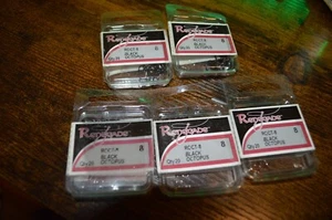 5 Packs 20/pack Renegade Black Octopus Hooks Size 8 - Picture 1 of 1