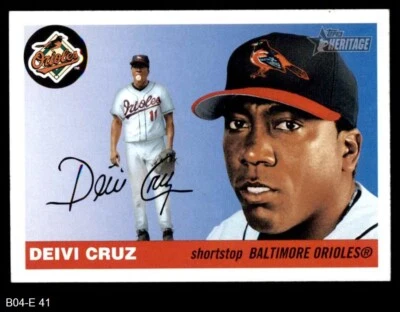 2004 Topps Heritage #41 Deivi Cruz Orioles 8 - NM/MT - Image 1 of 2